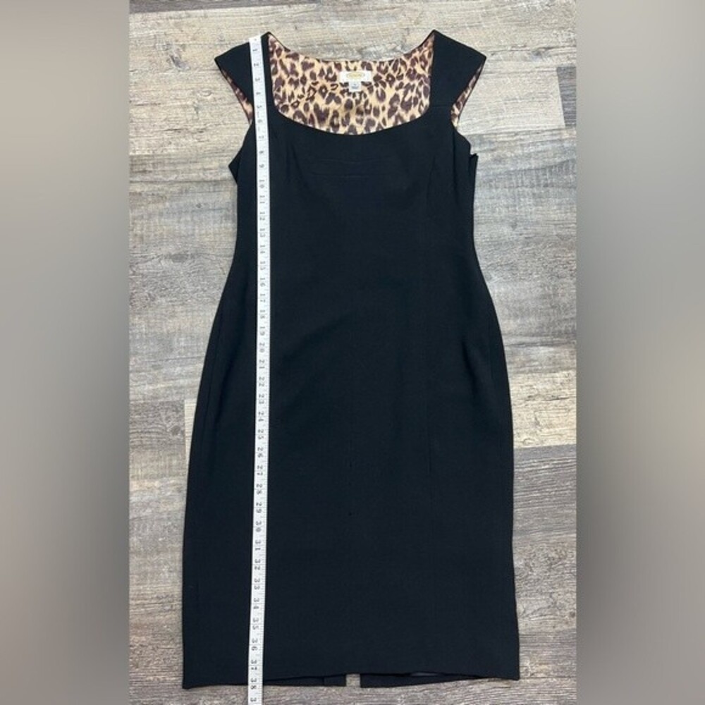 TALBOTS Petite Black Sleeveless Sheath Dress Size 4 - Picture 6 of 10